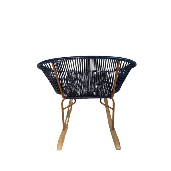 Silla Mecedora azul