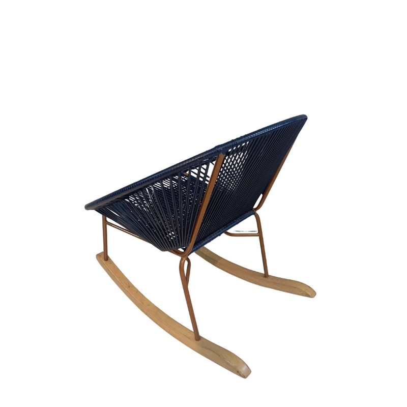 Silla Mecedora azul