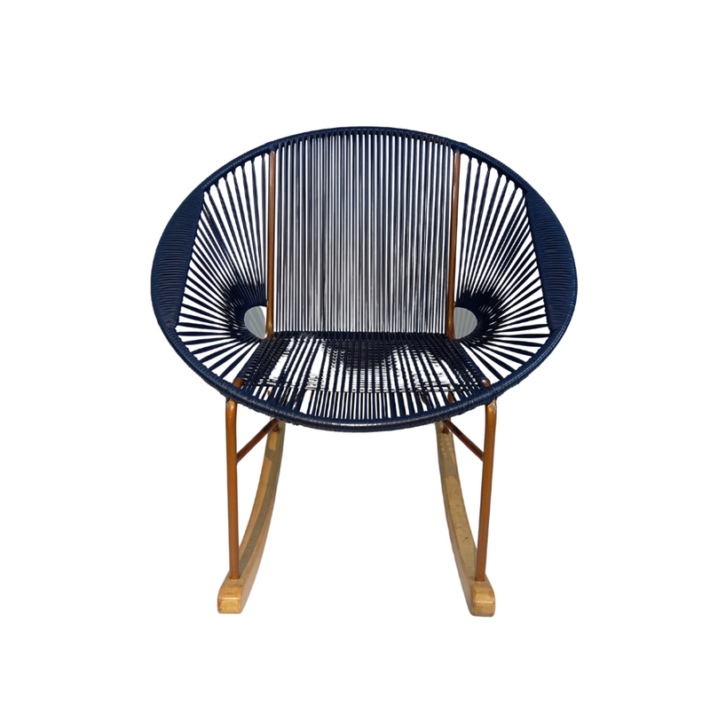 Silla Mecedora azul