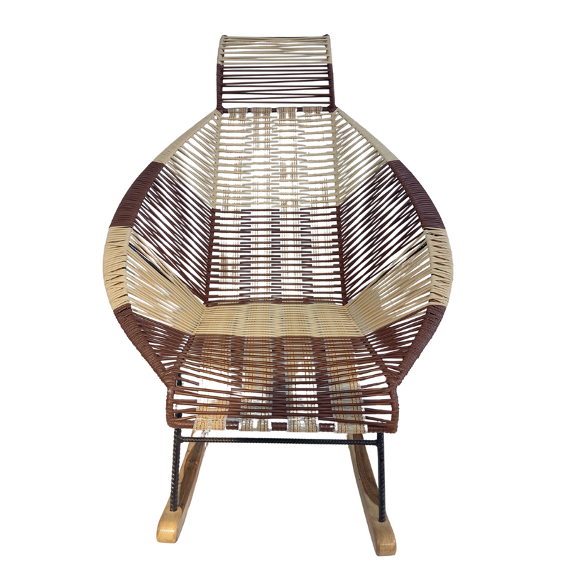 Silla Mecedora Marron