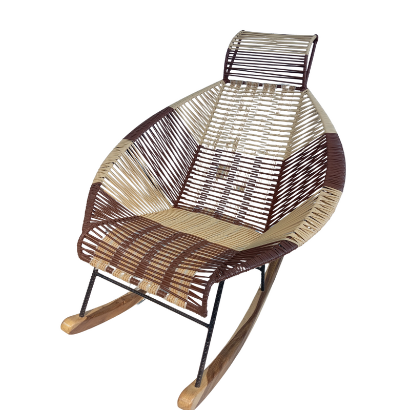Silla Mecedora Marron